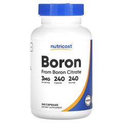 Nutricost Boron baksida näringsfakta