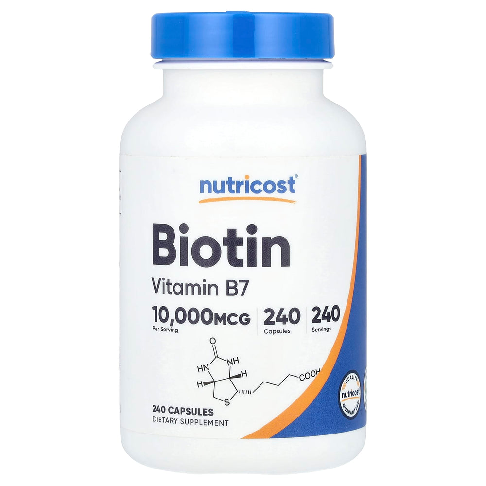 Biotin Vitamin B7 10,000mcg kapslar närmare