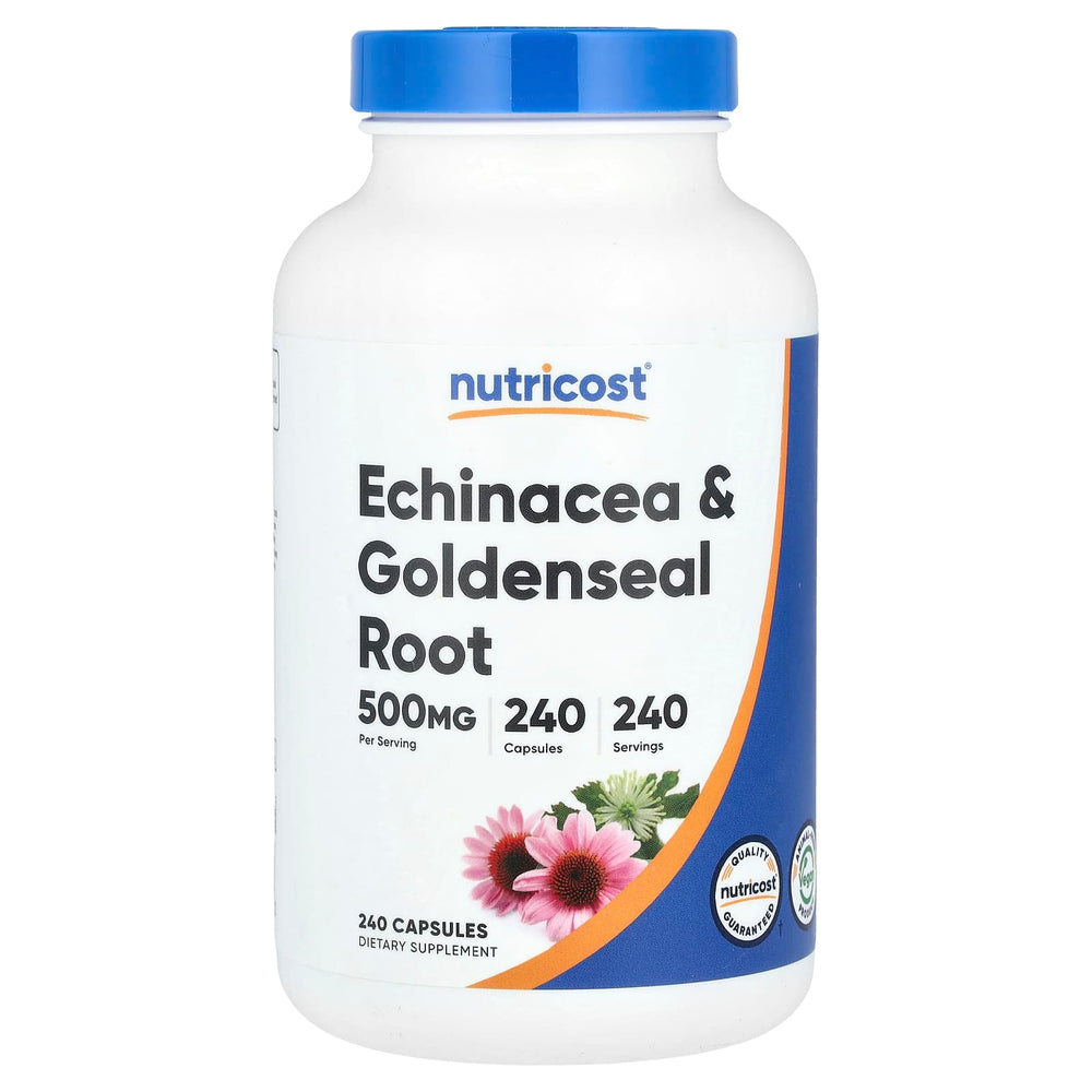 Echinacea & Gullrot baksida med näringsfakta