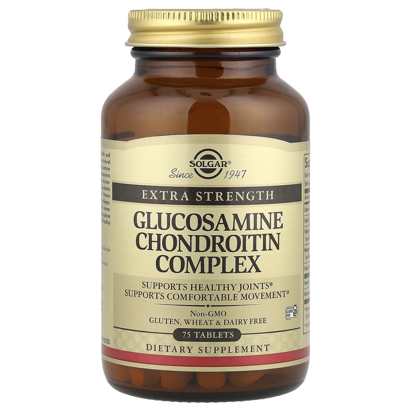 Glucosamine Chondroitin Complex baksida näringsfakta