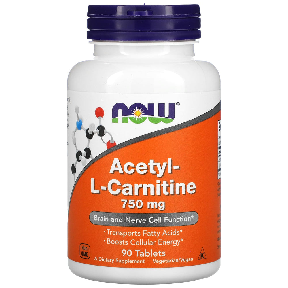 Acetyl-L Carnitin 750 mg baksida näringsfakta