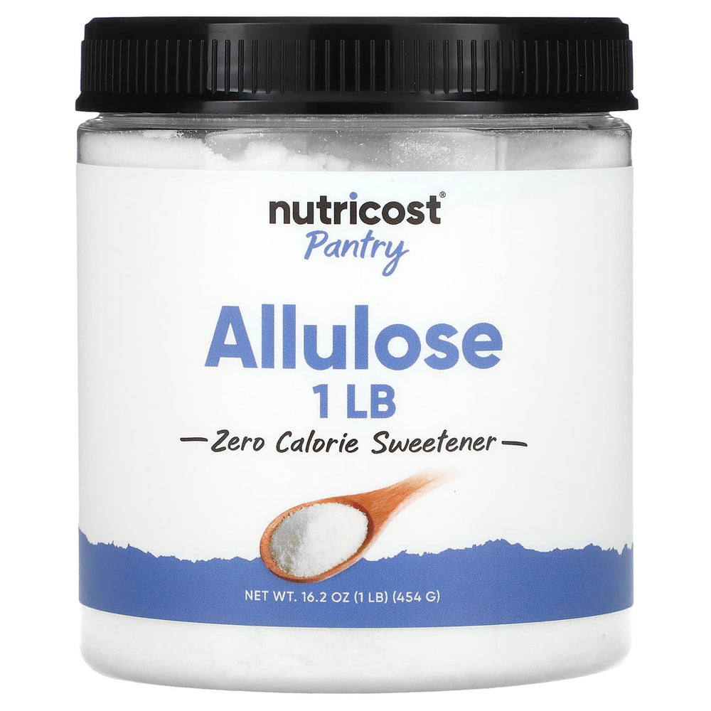 Nutricost Allulose baksida näringsfakta