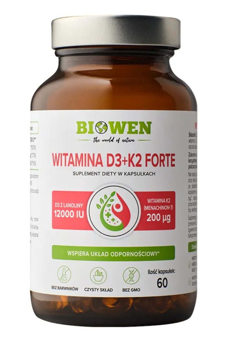 Biowen - Vitamin D3+K2 Forte