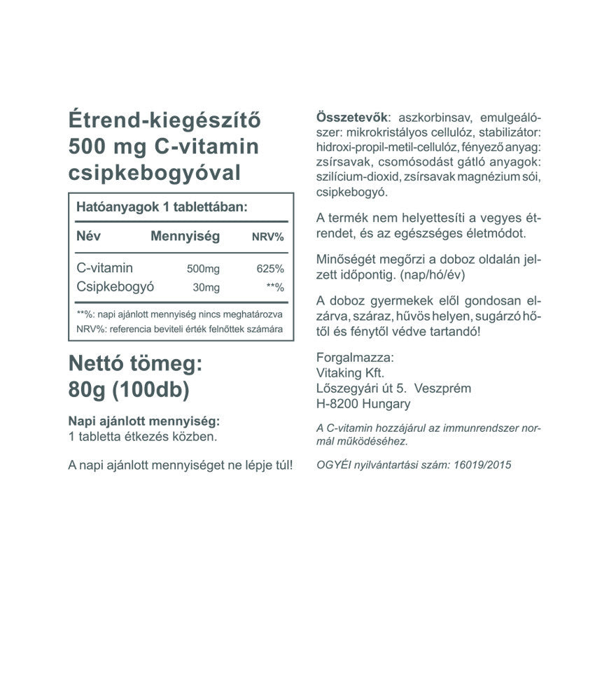 Vitaking - Vitamin C With Rosehip