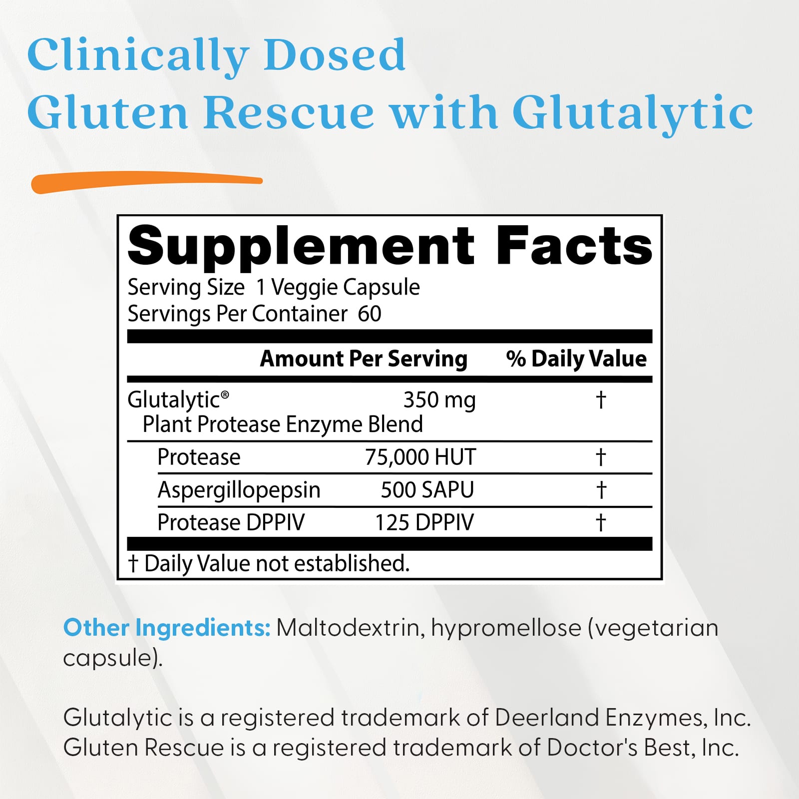 Doctor's Best - Gluteenipelastaja Entsyymiseos - 60 Vcaps