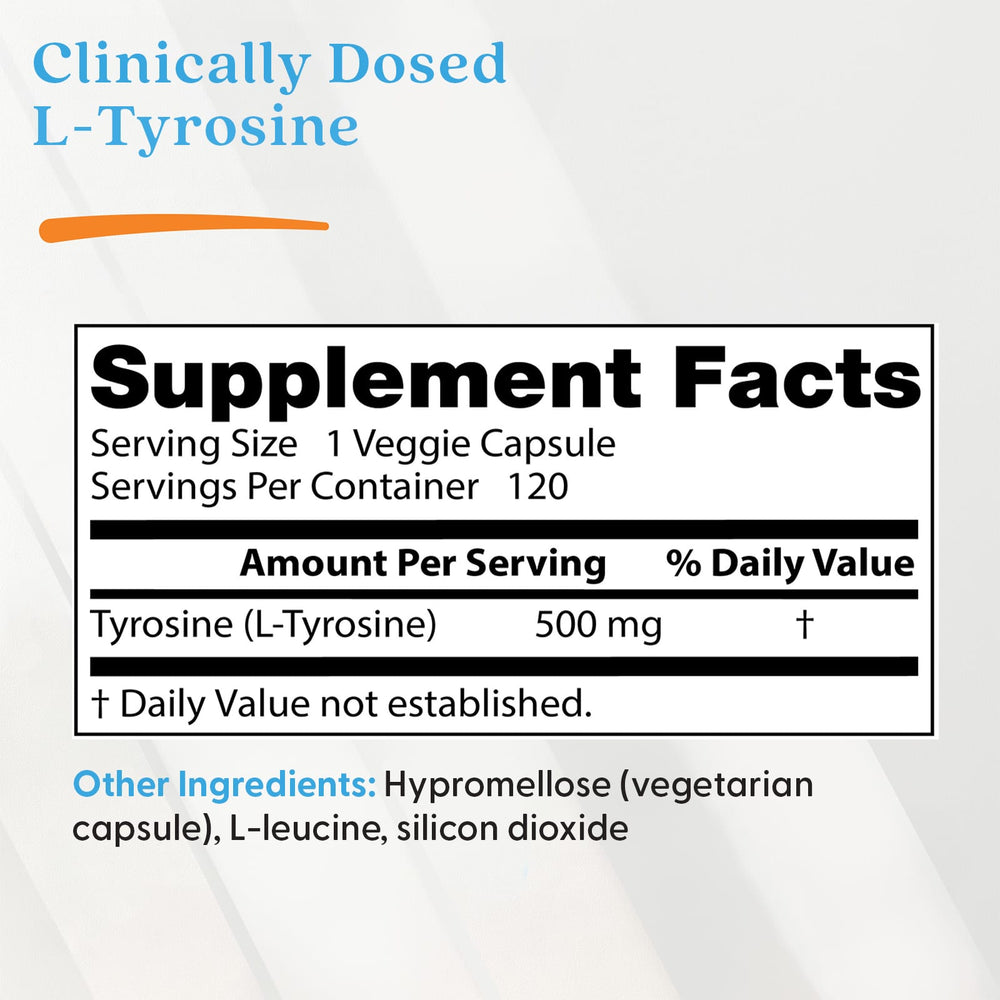 Doctor's Best L-Tyrosine dosering instruktioner