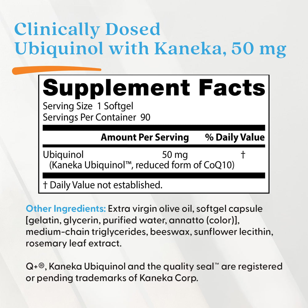 Doctor's Best Ubiquinol 90 kapslar förpackning
