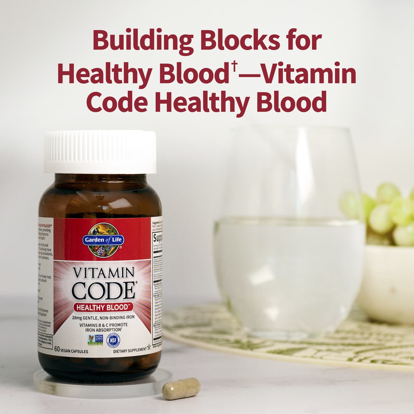 Vitamin Code Healthy Blood användningsinstruktioner