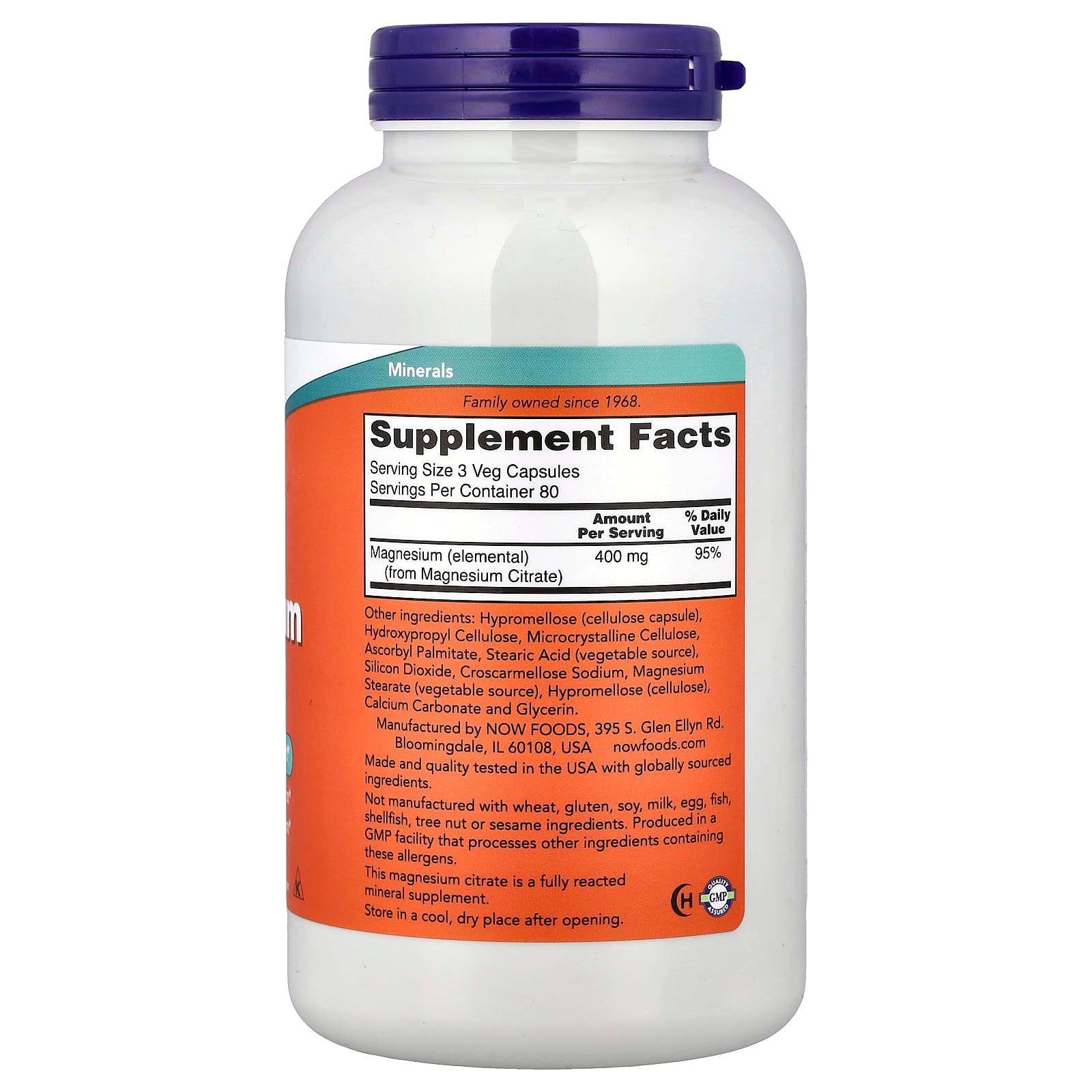 Now Foods - Magnesium Citrate