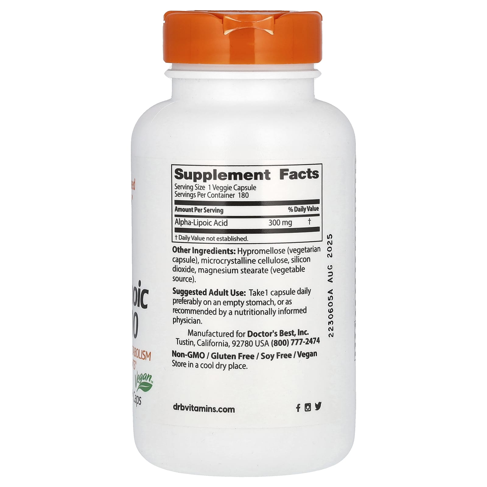 Doctor's Best - Alpha-Lipoic Acid