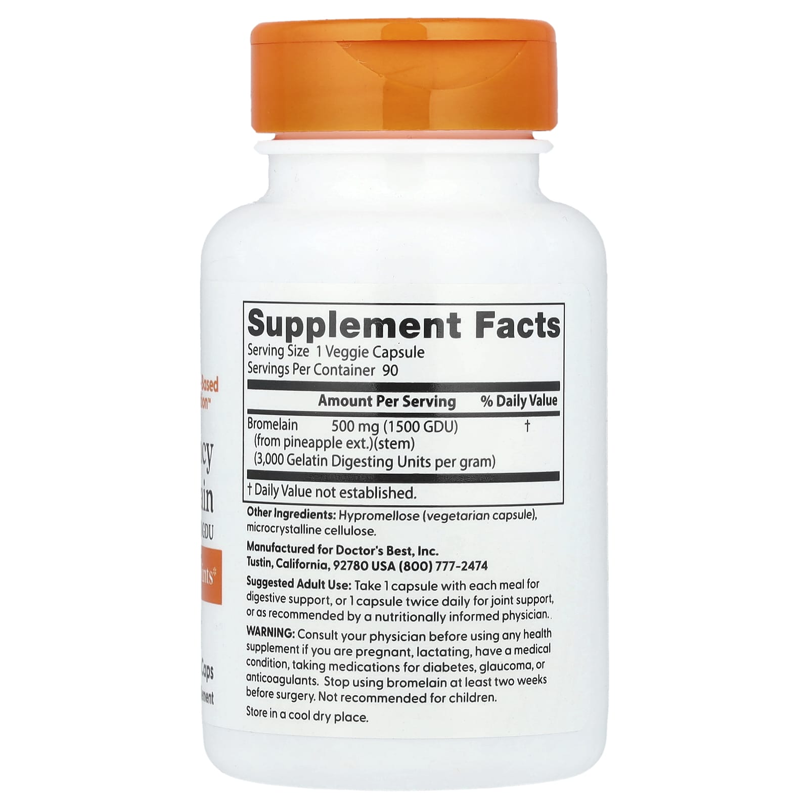 Doctor's Best - High Potency Bromelain 3000 GDU
