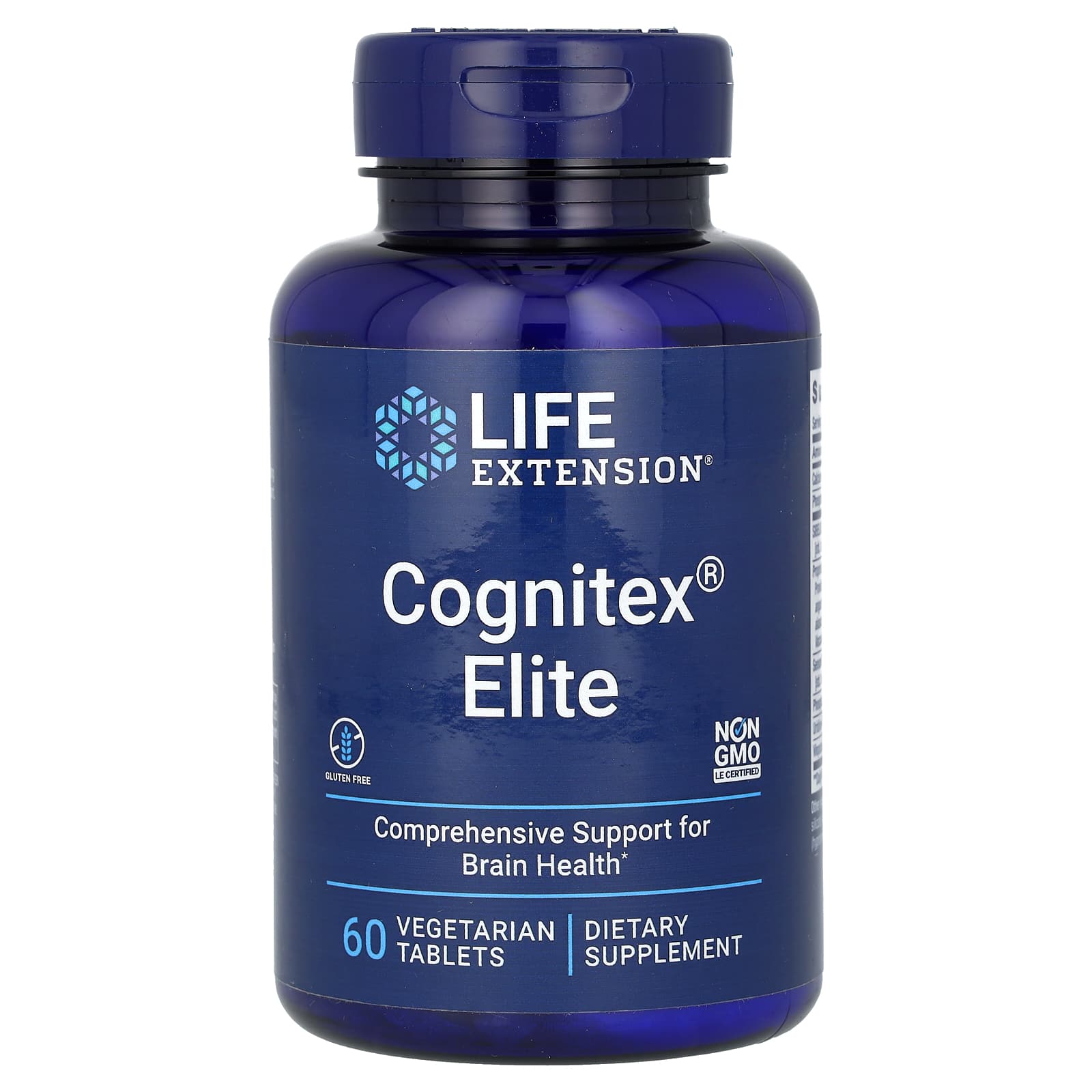 Life Extension Cognitex Elite baksida