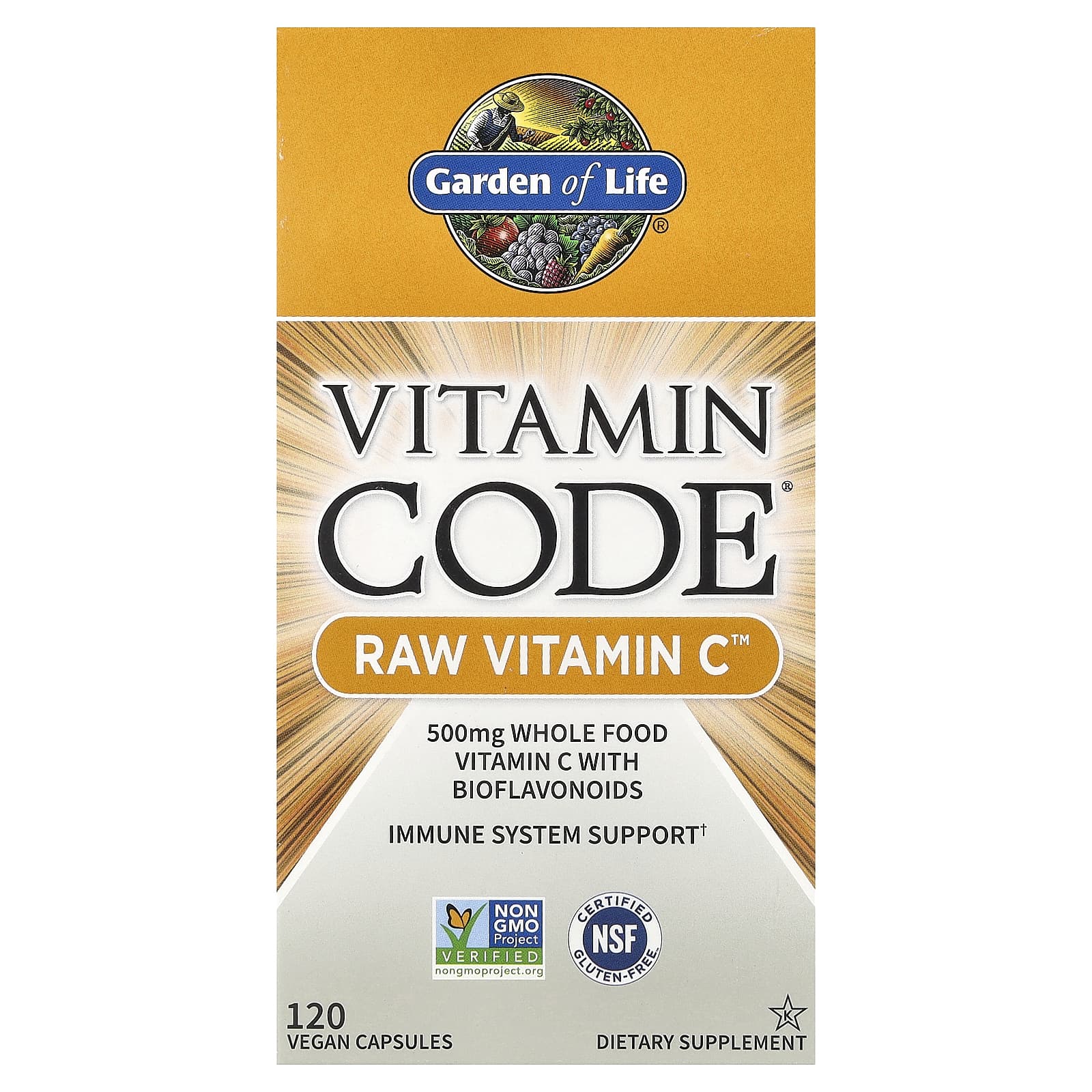 Vitamin Code RAW Vitamin C baksida