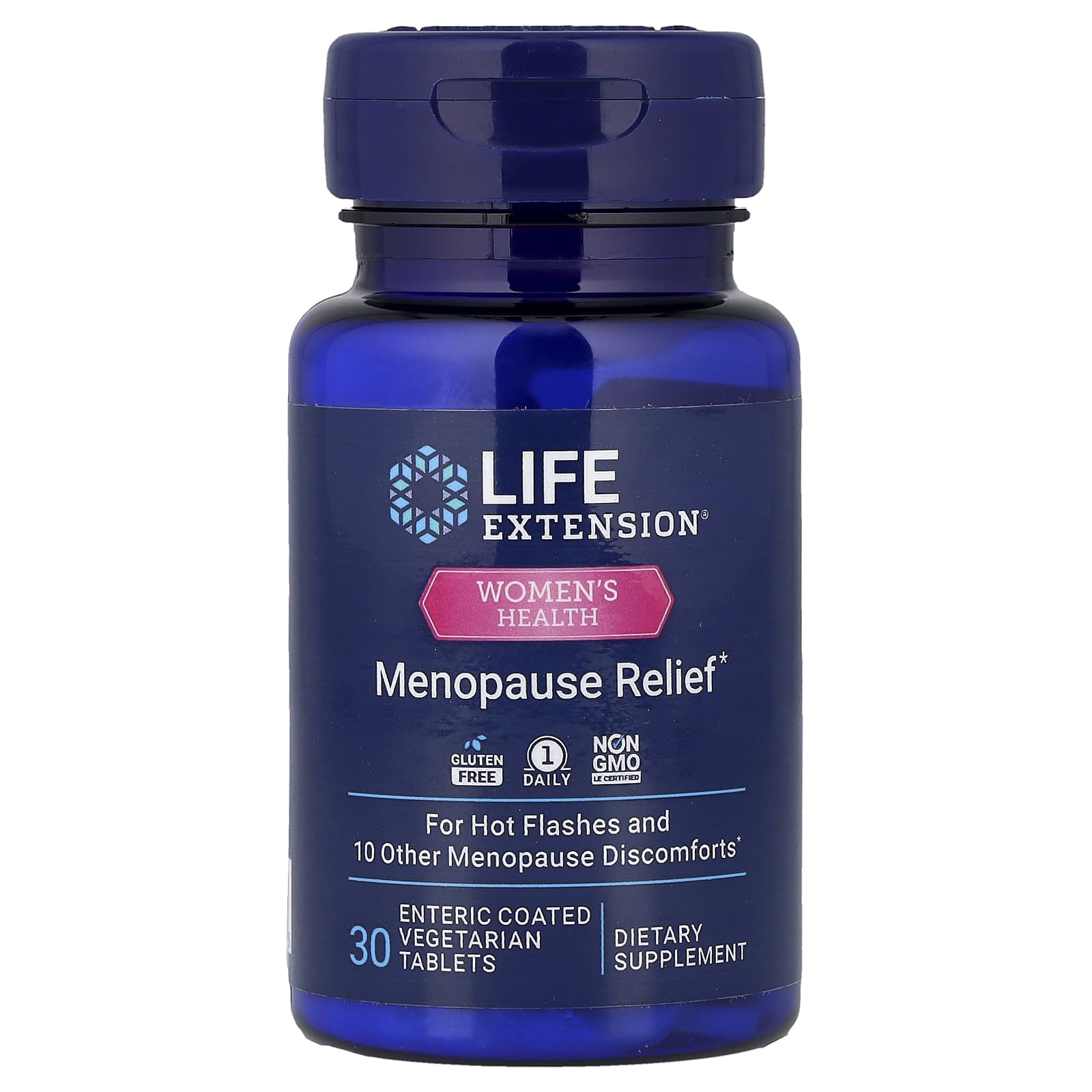 Life Extension Menopause 731 baksida näringsfakta