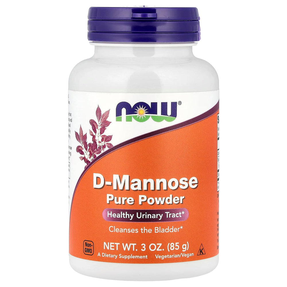 Now Foods D-Mannose baksida näringsfakta