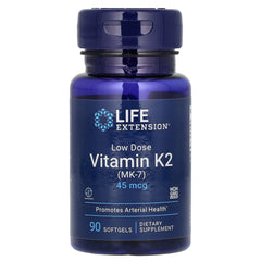 Vitamin K2 (MK-7) låg dos – 45mcg baksida