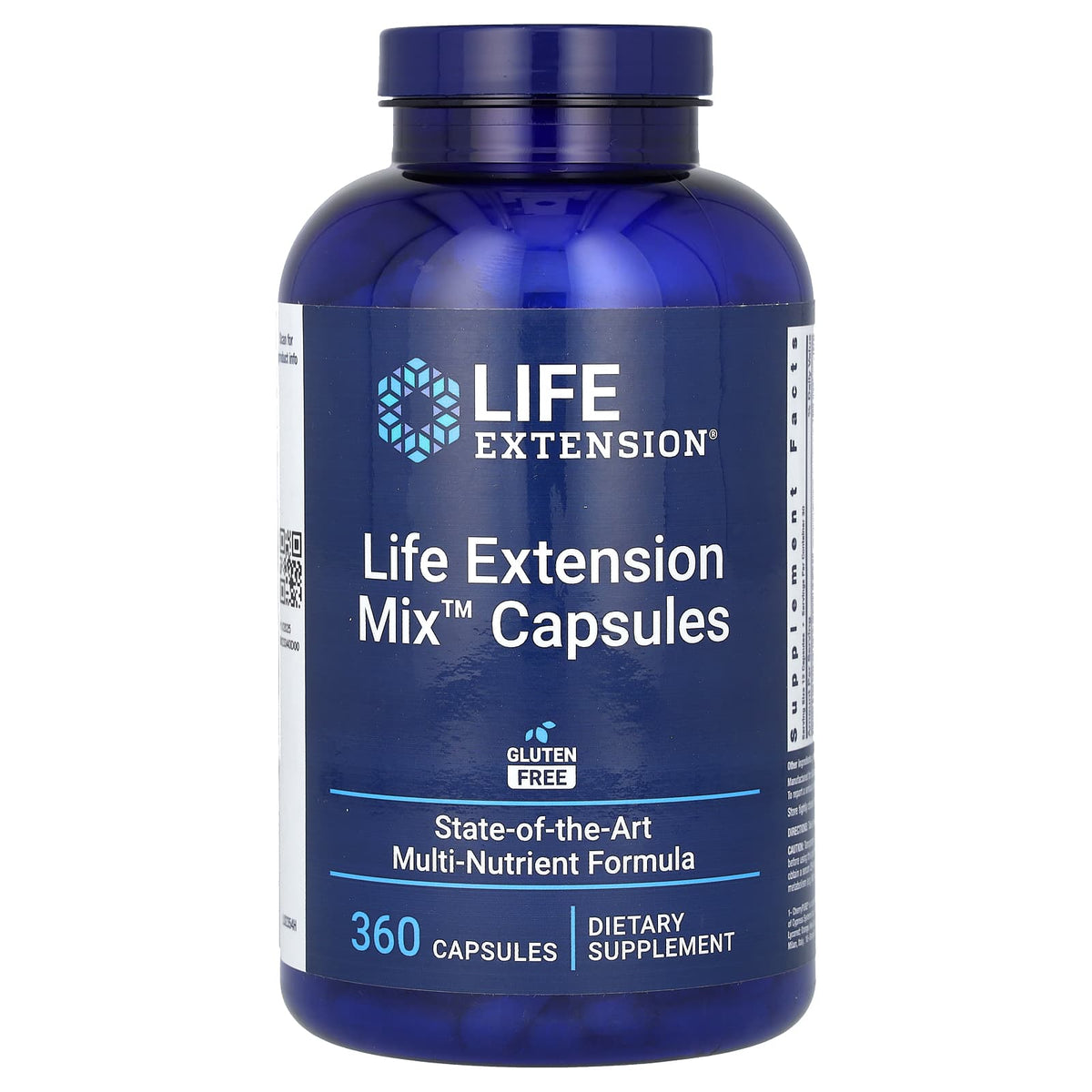 Life Extension Mix Caps baksida näringsfakta