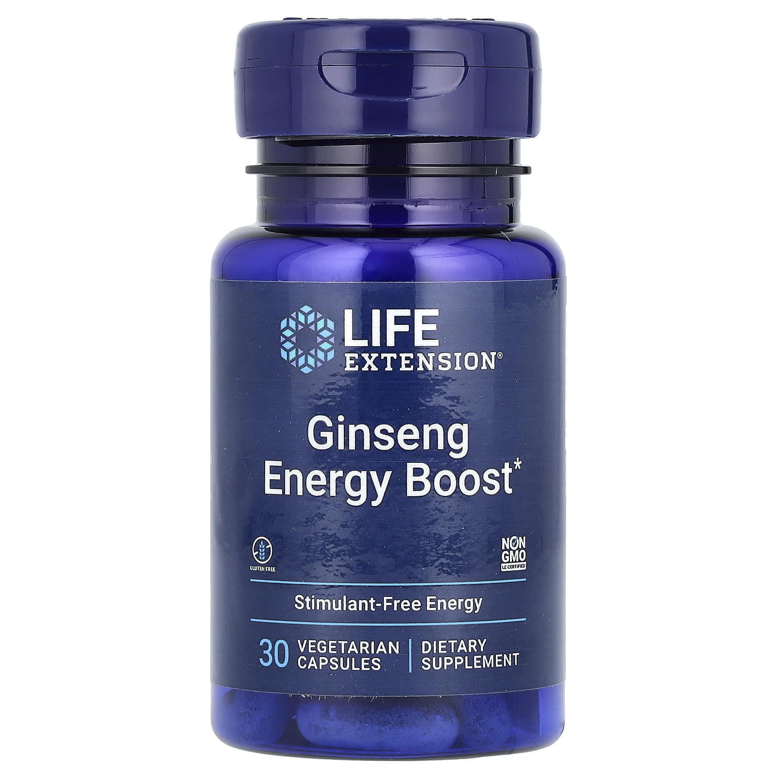 Life Extension Ginseng Energy Boost baksida näringsfakta