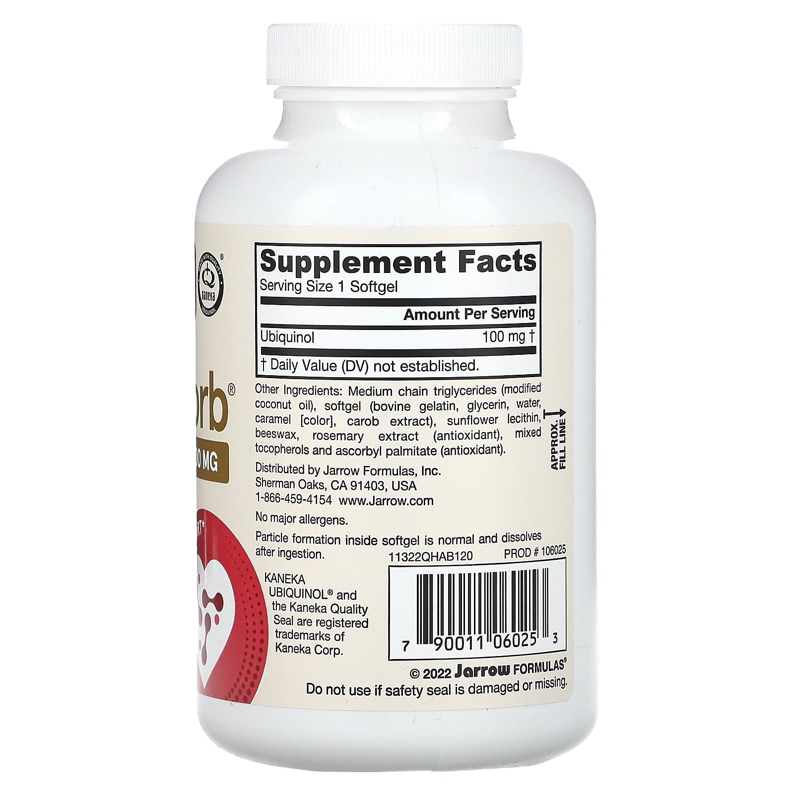 Jarrow Formulas - Ubiquinol Qh-Absorb 100mg
