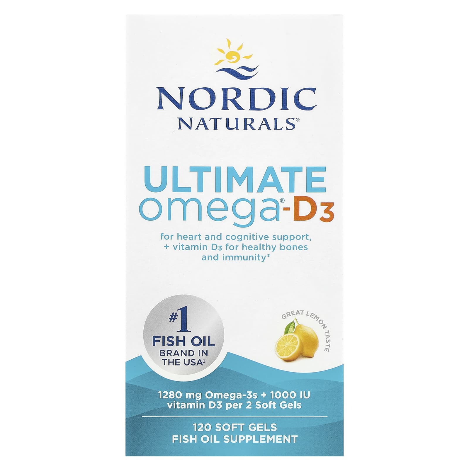 Ultimate Omega-D3 Citron baksida