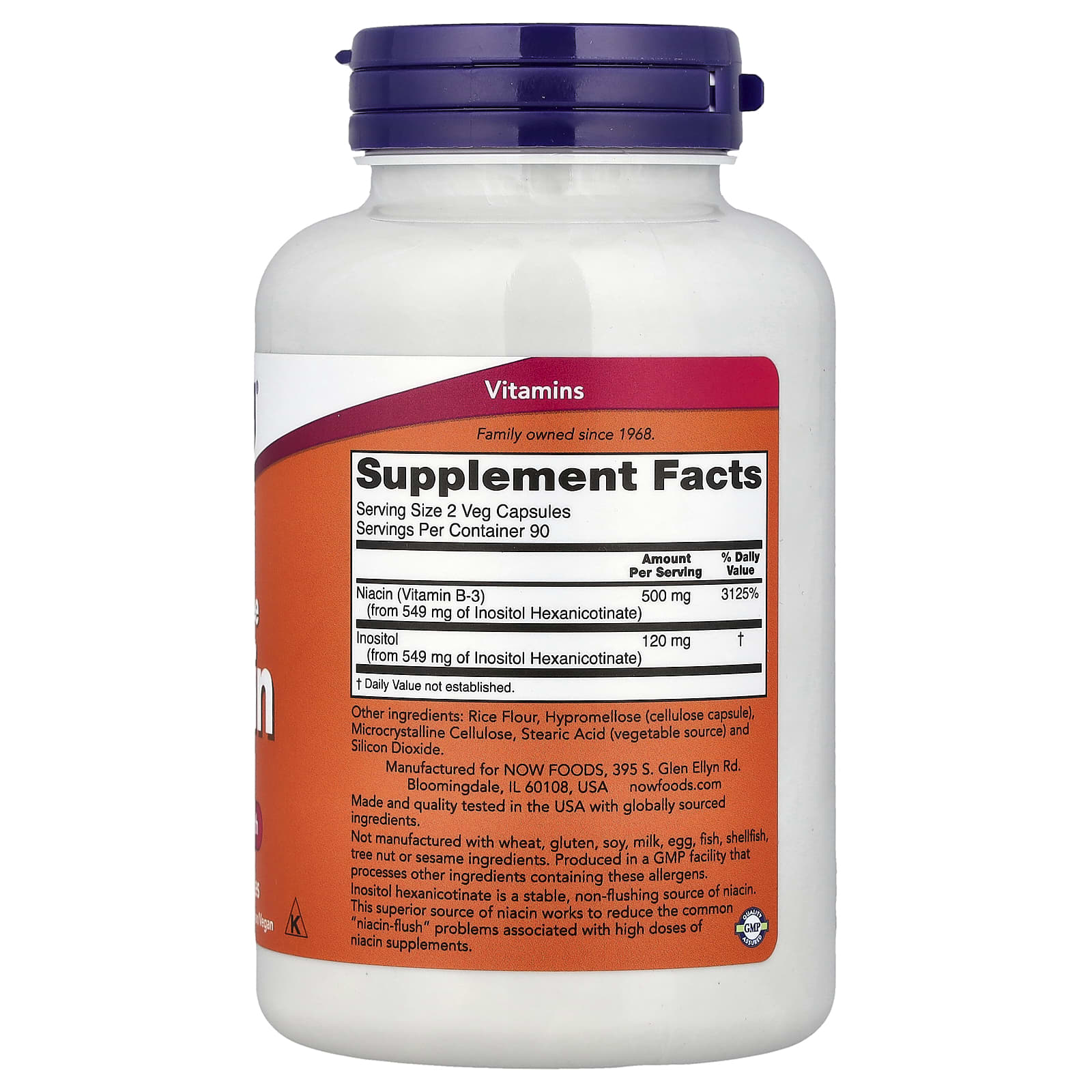 NOW Foods - Flush-Free Niacin - 30 Caps