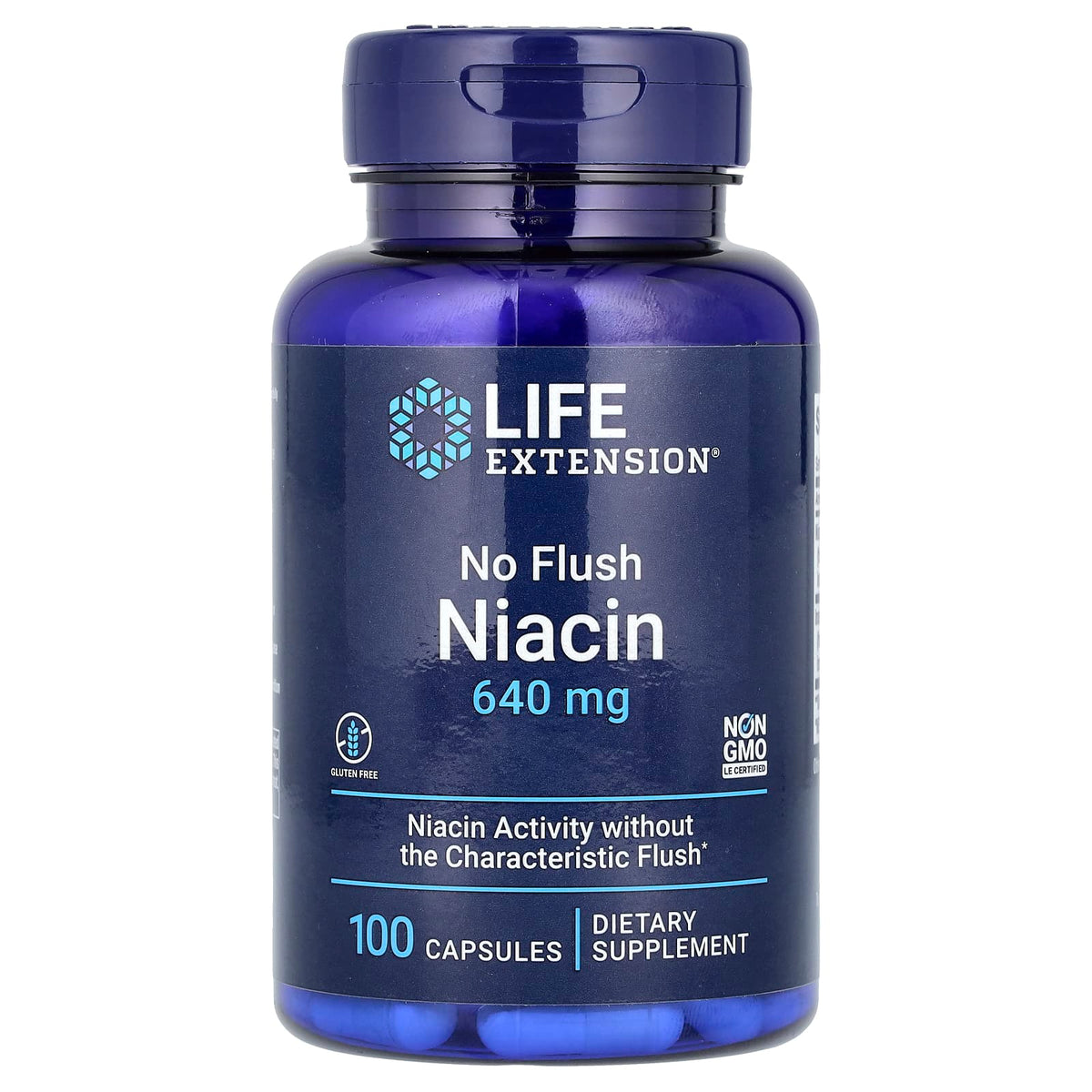 No Flush Niacin – Vitamin B3 baksida