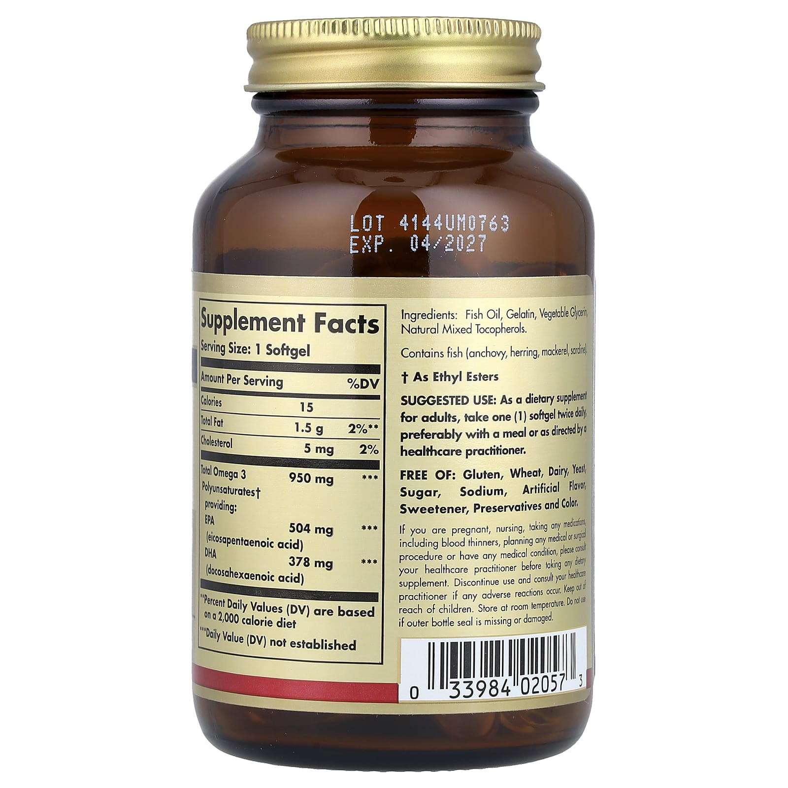 Solgar - Omega 3 EPA & DHA - 50 Sgels