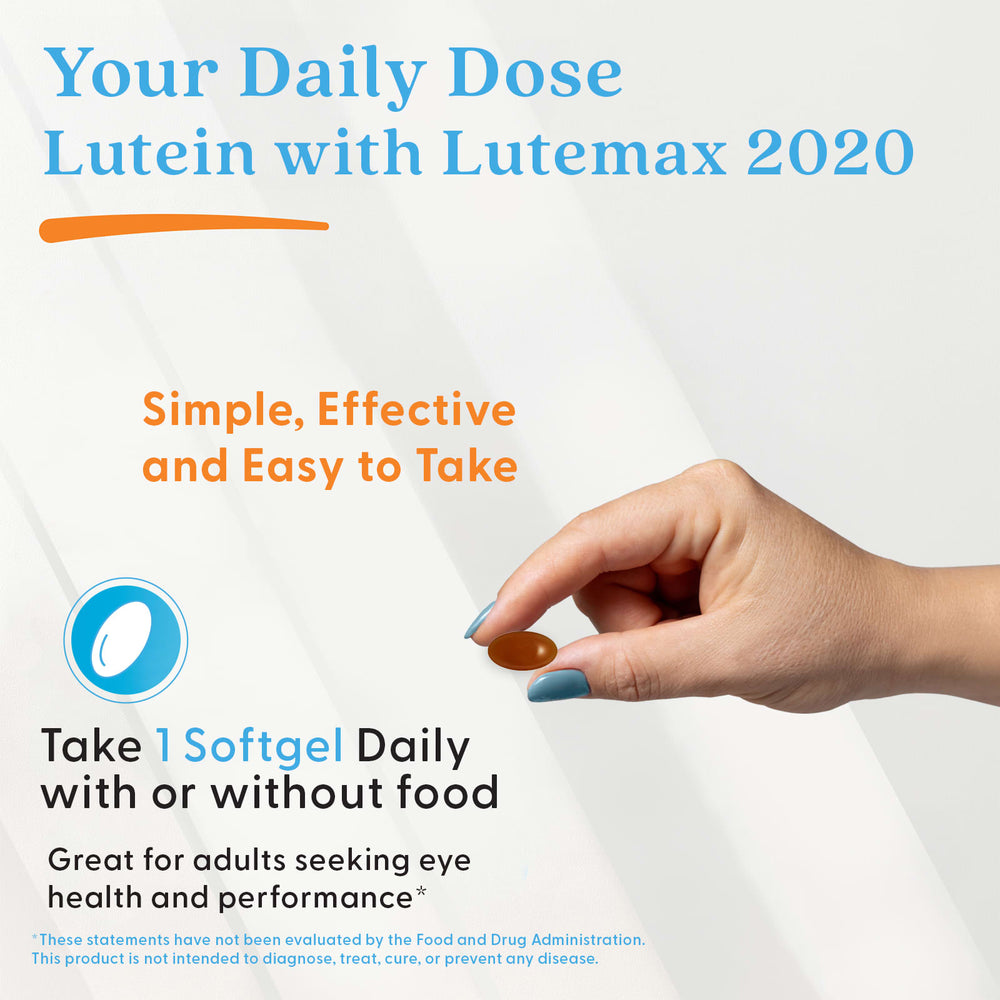Lutein med Lutemax 2020 näringsdeklaration tabell