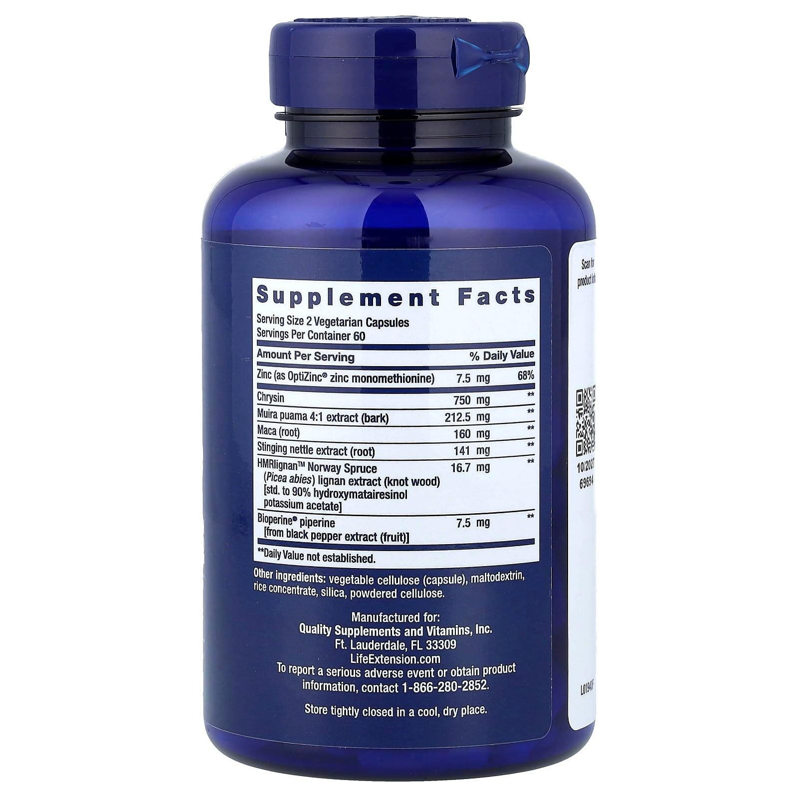 Super Miraforte – Hormonbalans & Manlig Vitalitet baksida