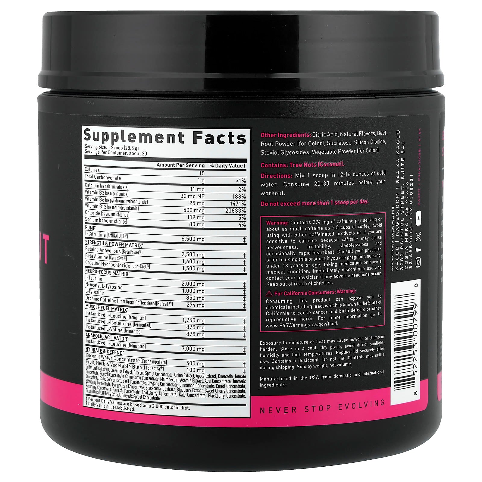 Kaged Muscle - Pre-Workout
