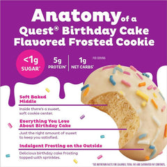 Quest Nutrition - Frosted Cookies, Birthday Cake - 25 g