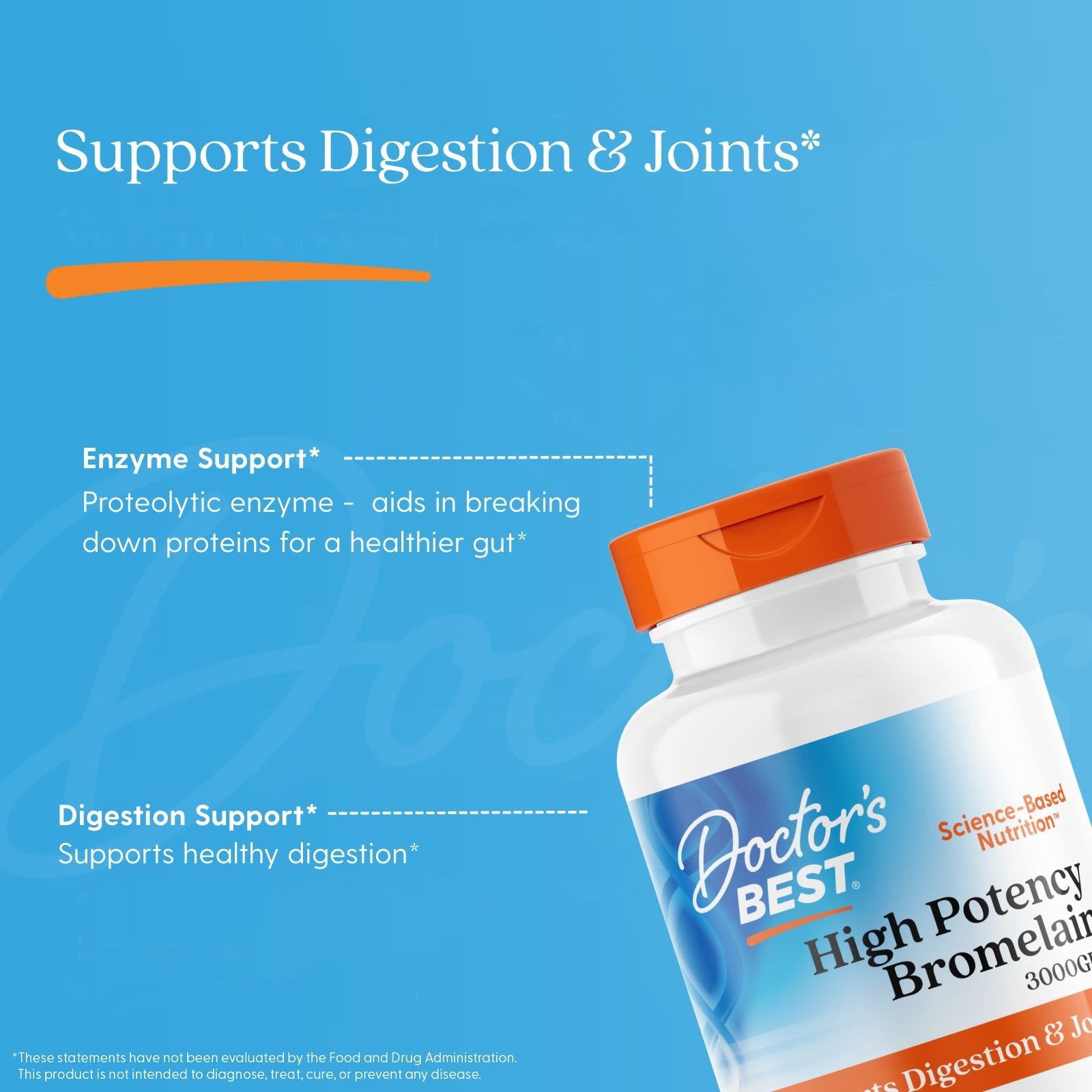 Doctor's Best - High Potency Bromelain 3000 GDU