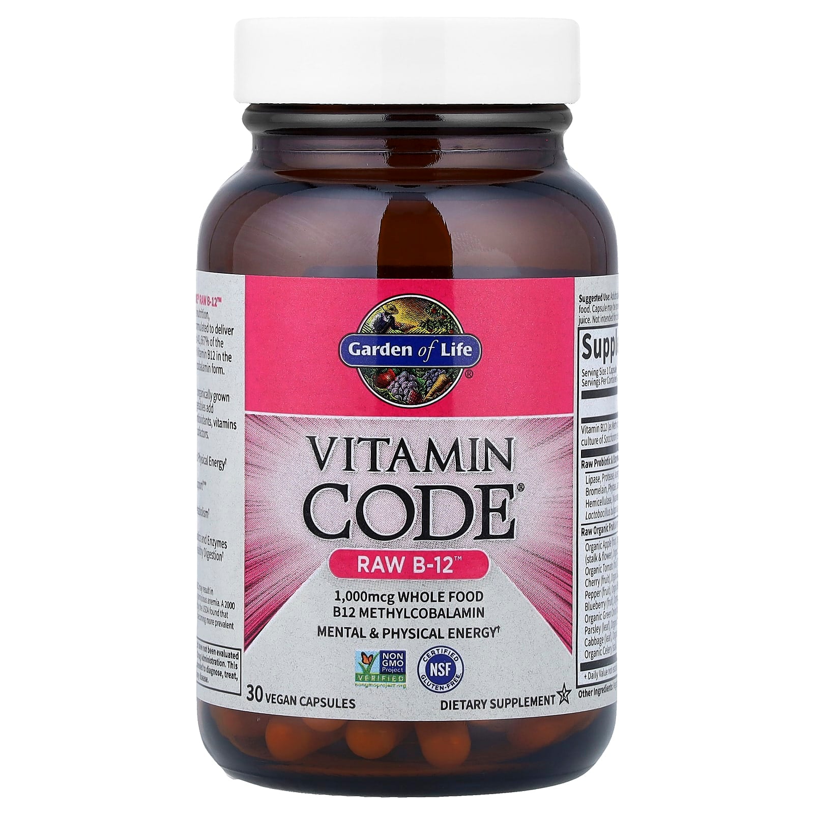 Garden Of Life - Vitamin Code - Raw B-12 - 30 Vcaps