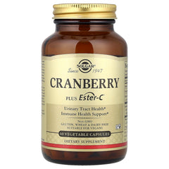 Solgar Cranberry Plus Ester-C baksida näringsfakta