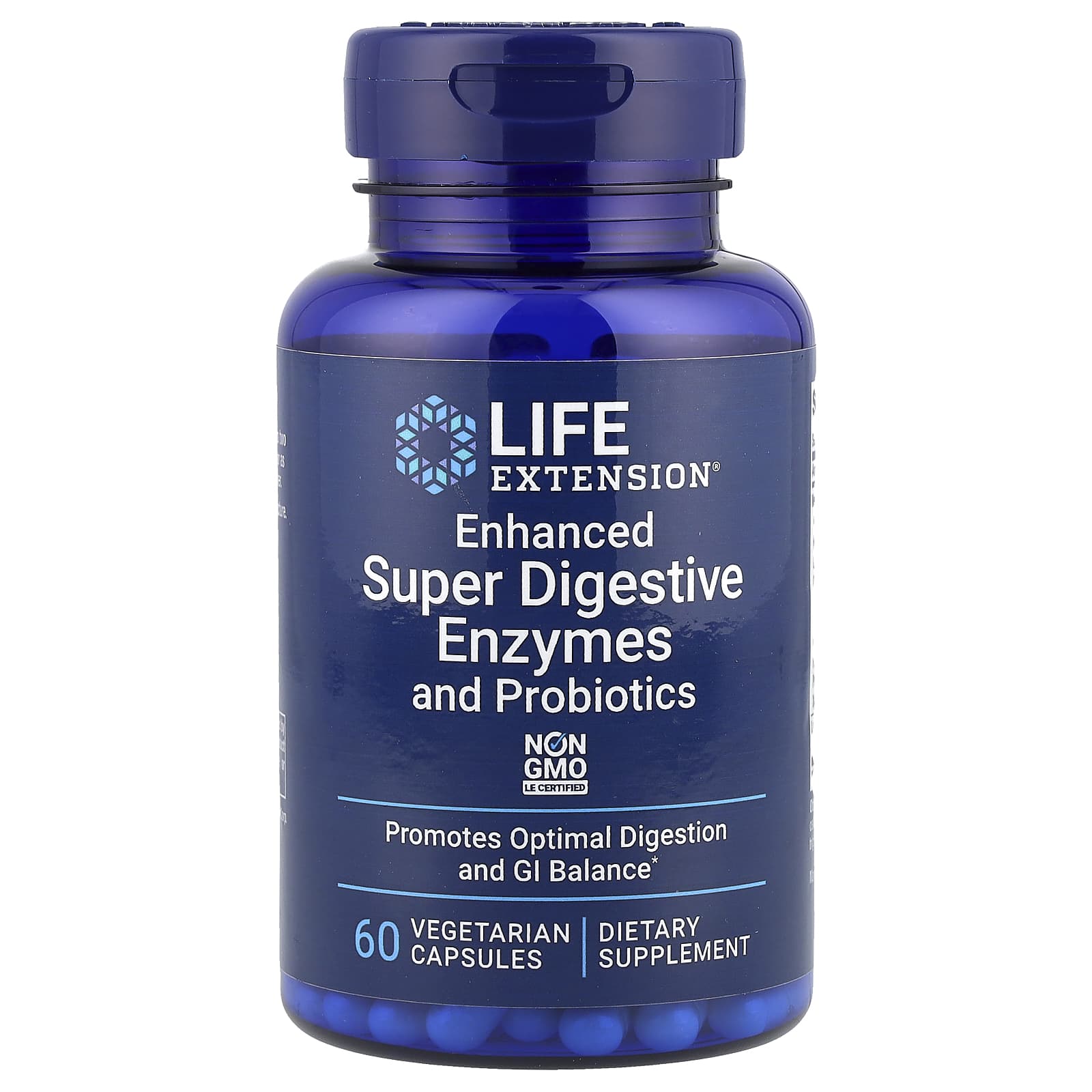Life Extension Enhanced Super Digestive Enzymes baksida