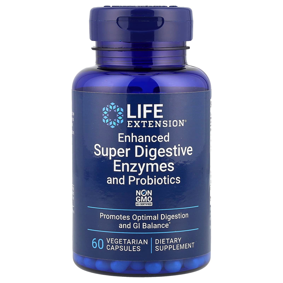 Life Extension Enhanced Super Digestive Enzymes baksida