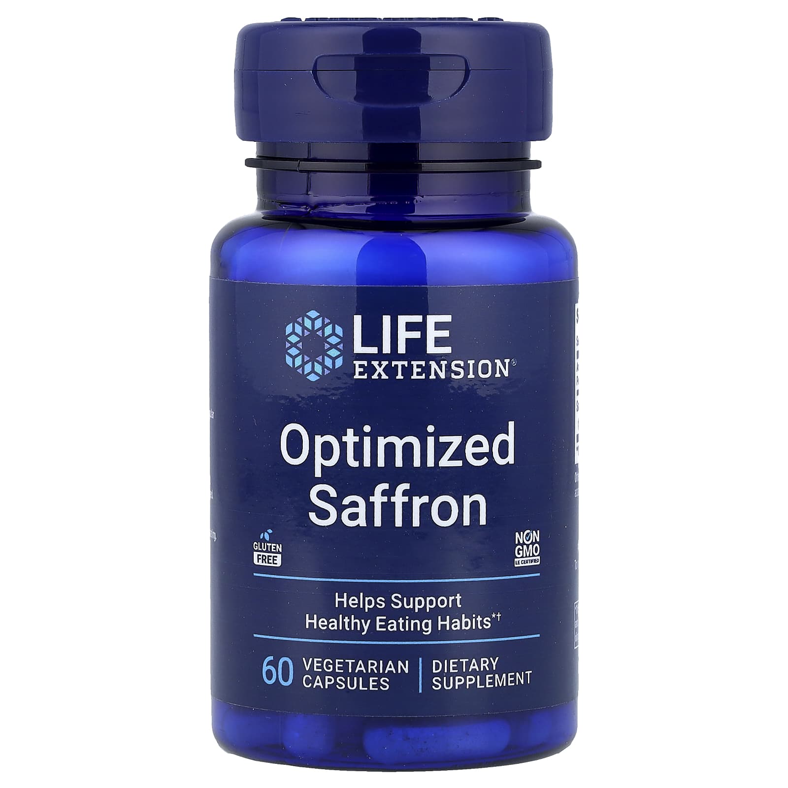 Life Extension Optimized Saffron With Satiereal baksida