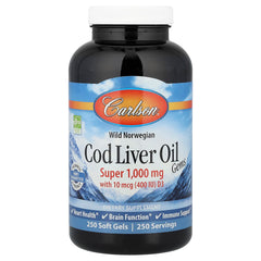 Carlson Labs - Wild Norwegian Cod Liver Oil Gems