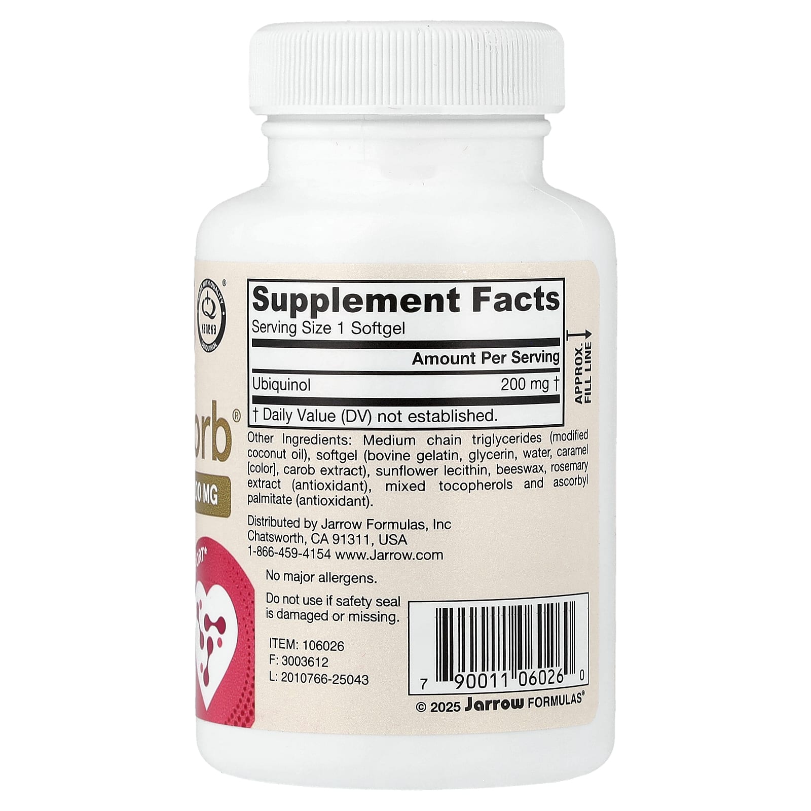 Ubiquinol QH-Absorb 200 mg kapsel närbild
