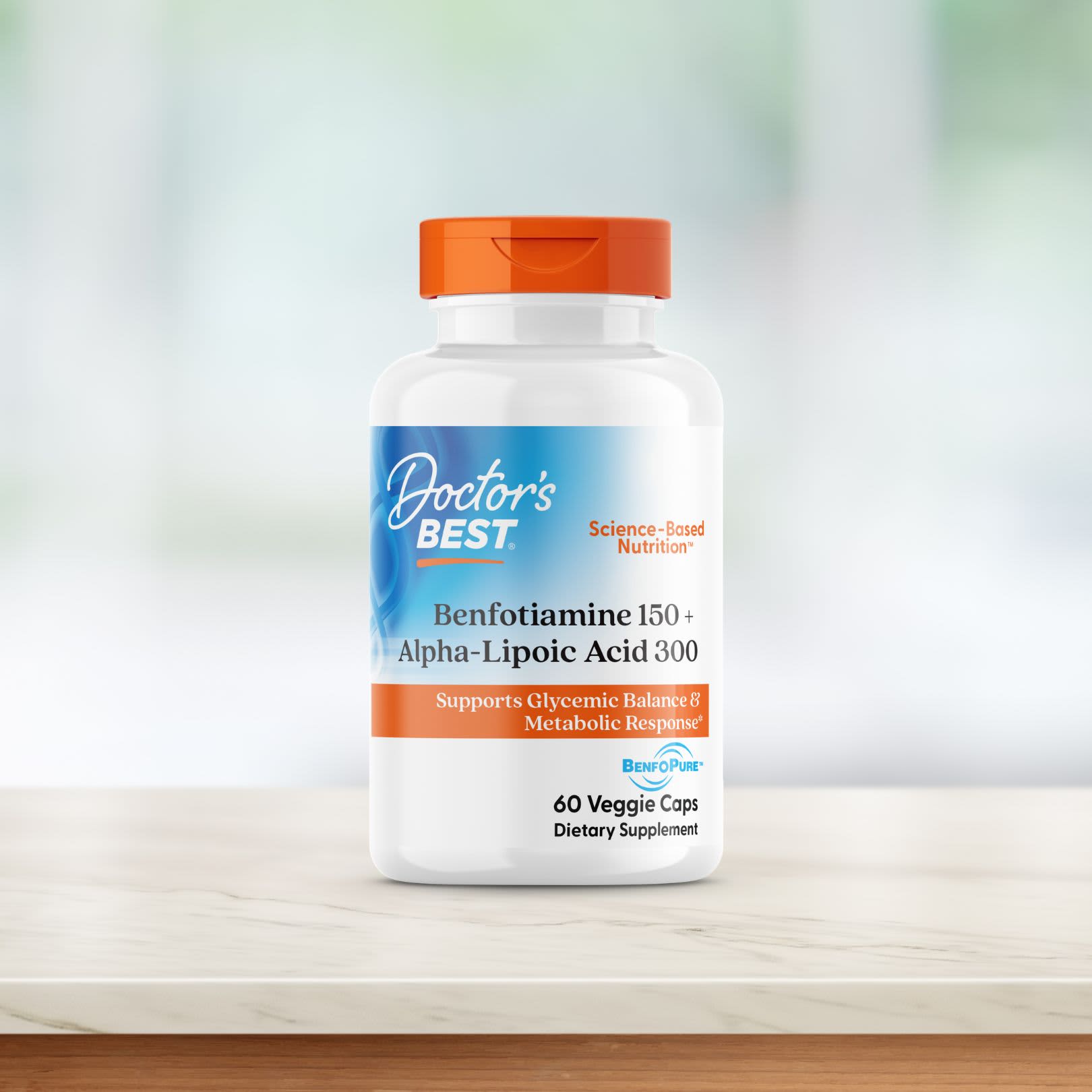 Doctor's Best - Benfotiamine 150 + Alpha-Lipoic Acid 300 - 60 Vcaps