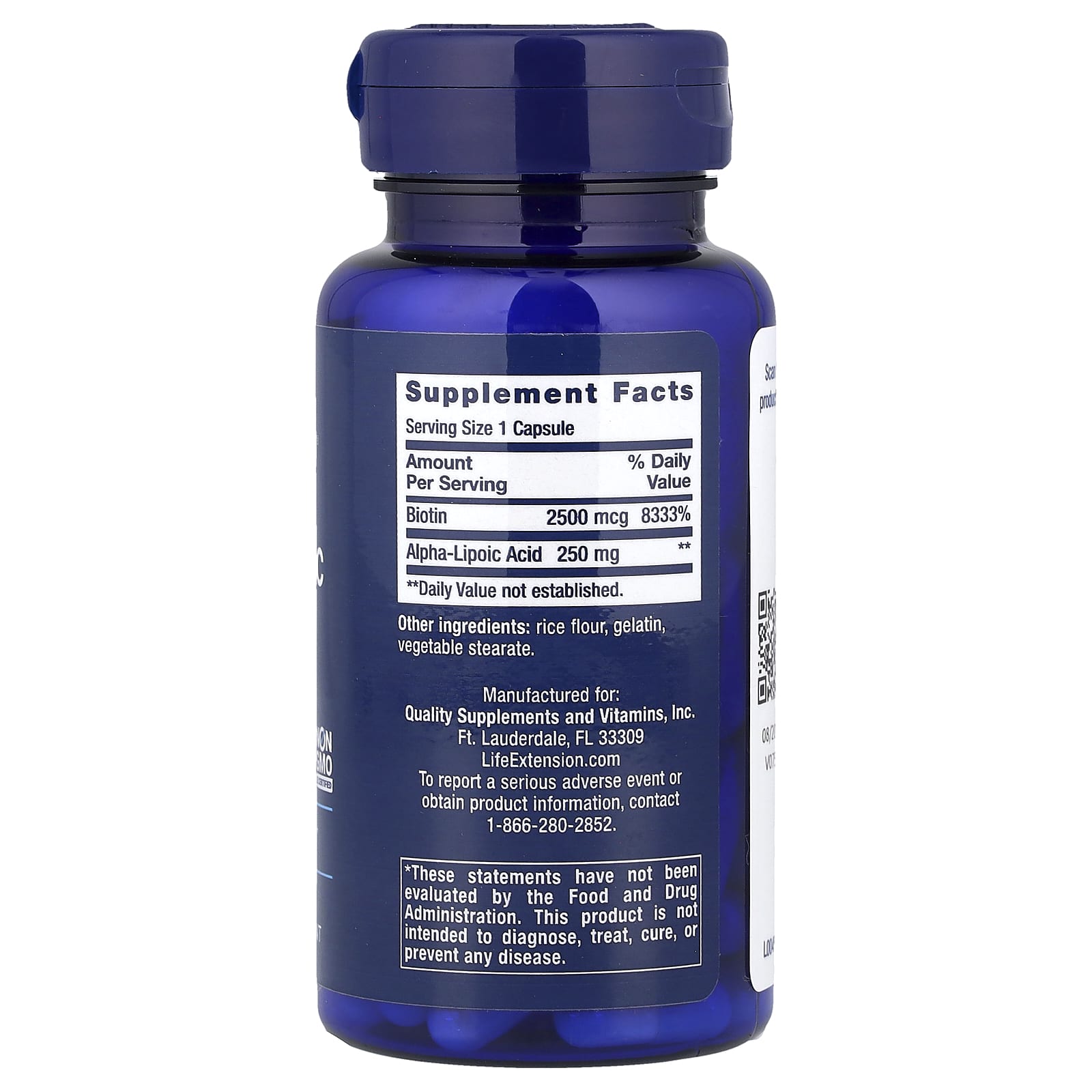 Life Extension - Alpha-Lipoic Acid With Biotin