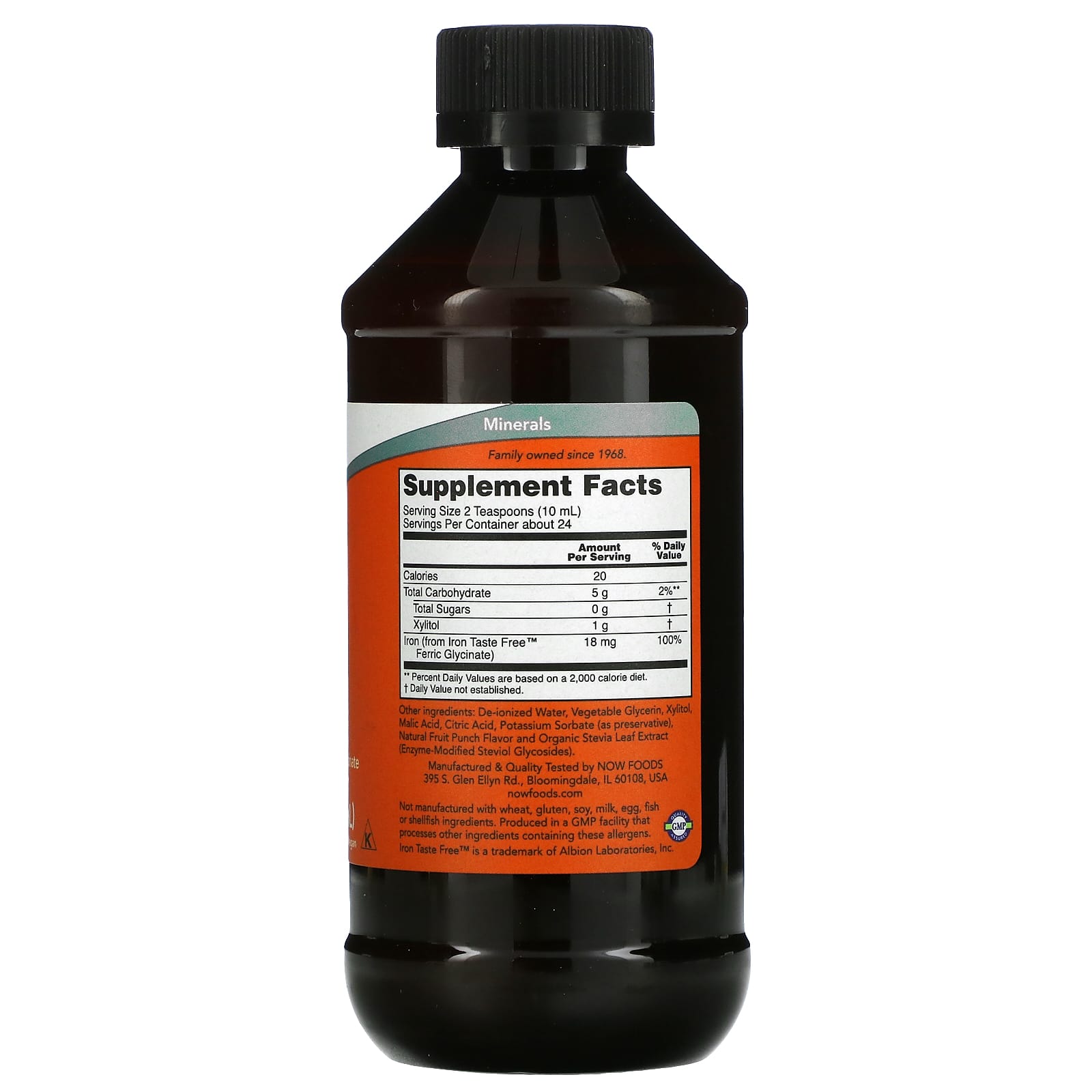Liquid Iron ingredienser och dosering