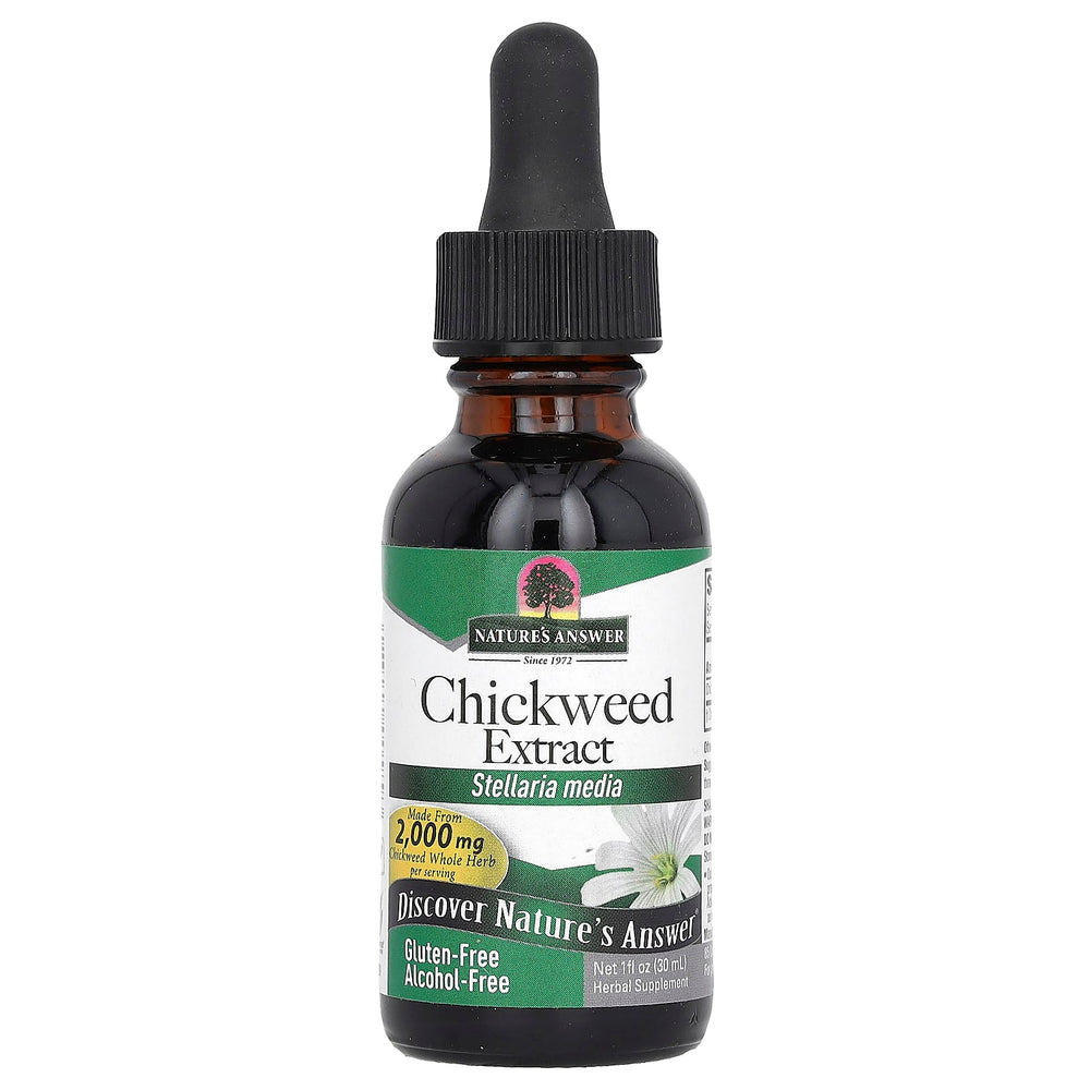 Chickweed Extract baksida med näringsinformation