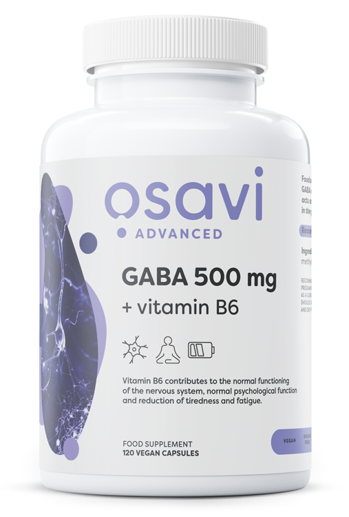 Osavi - Nature - GABA 500mg + Vitamin B6 - 120 Vcaps