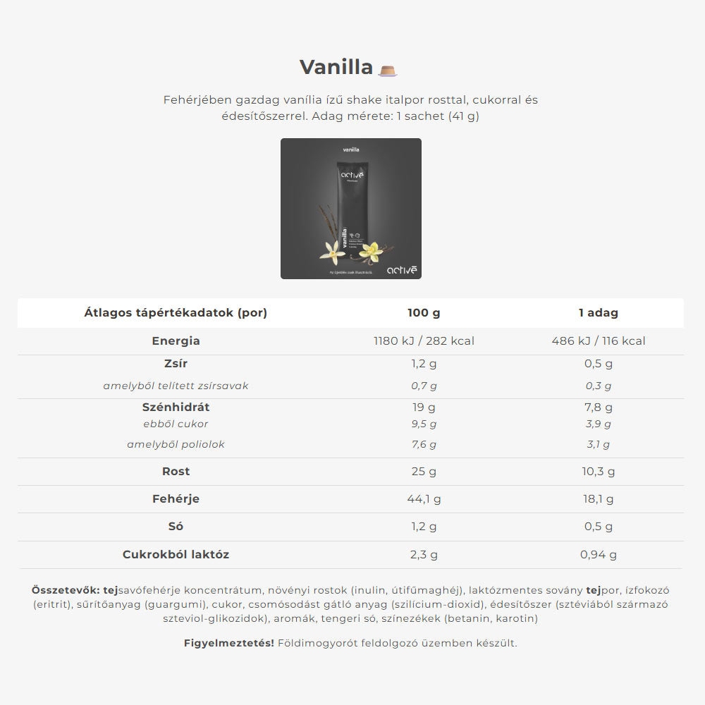 Activé - Kuitujuoma - Kuitu Shake - Premium Valinta - 10 Annosta