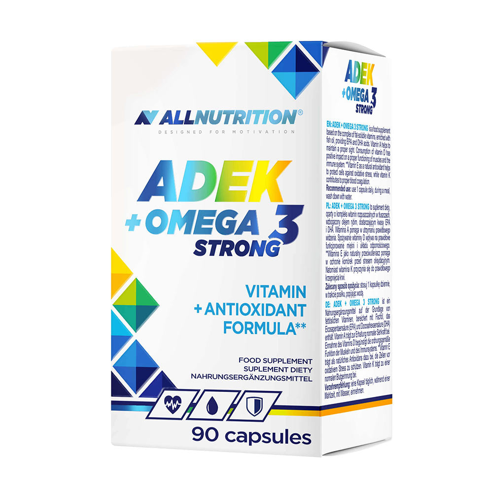Allnutrition - Adek + Omega 3 Strong - 90 kapsler