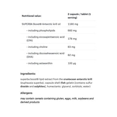Allnutrition Omegarose baksida näringsfakta