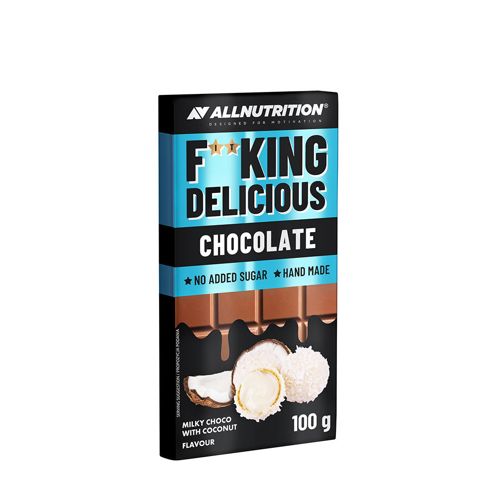 Allnutrition - Fitking Lækre Chokolade - Hvid Chokolade Kokosnød - 100g