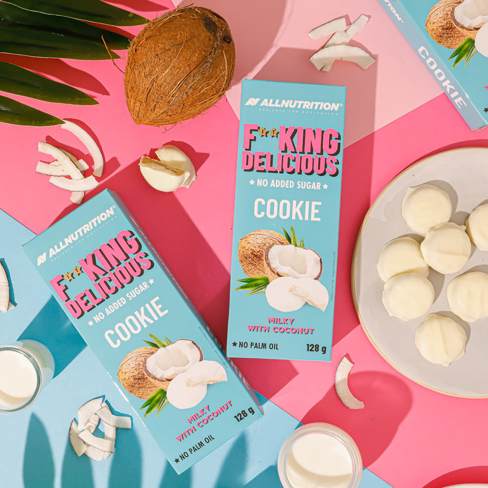 Allnutrition - Delicious Cookie, Milky Coconut - 128g
