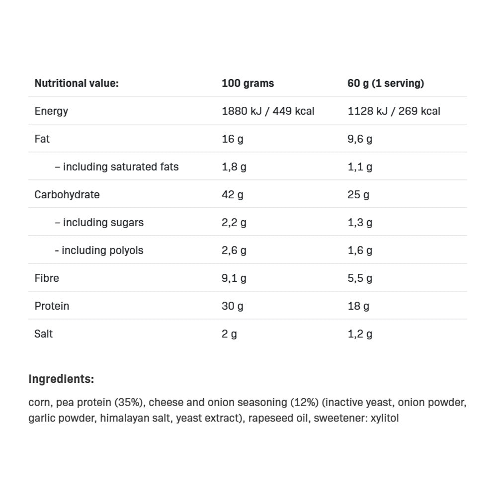 Allnutrition - Delicious Protein Chips, Cheese And Onion - 60g (KORT DATUM 2026-07-30)